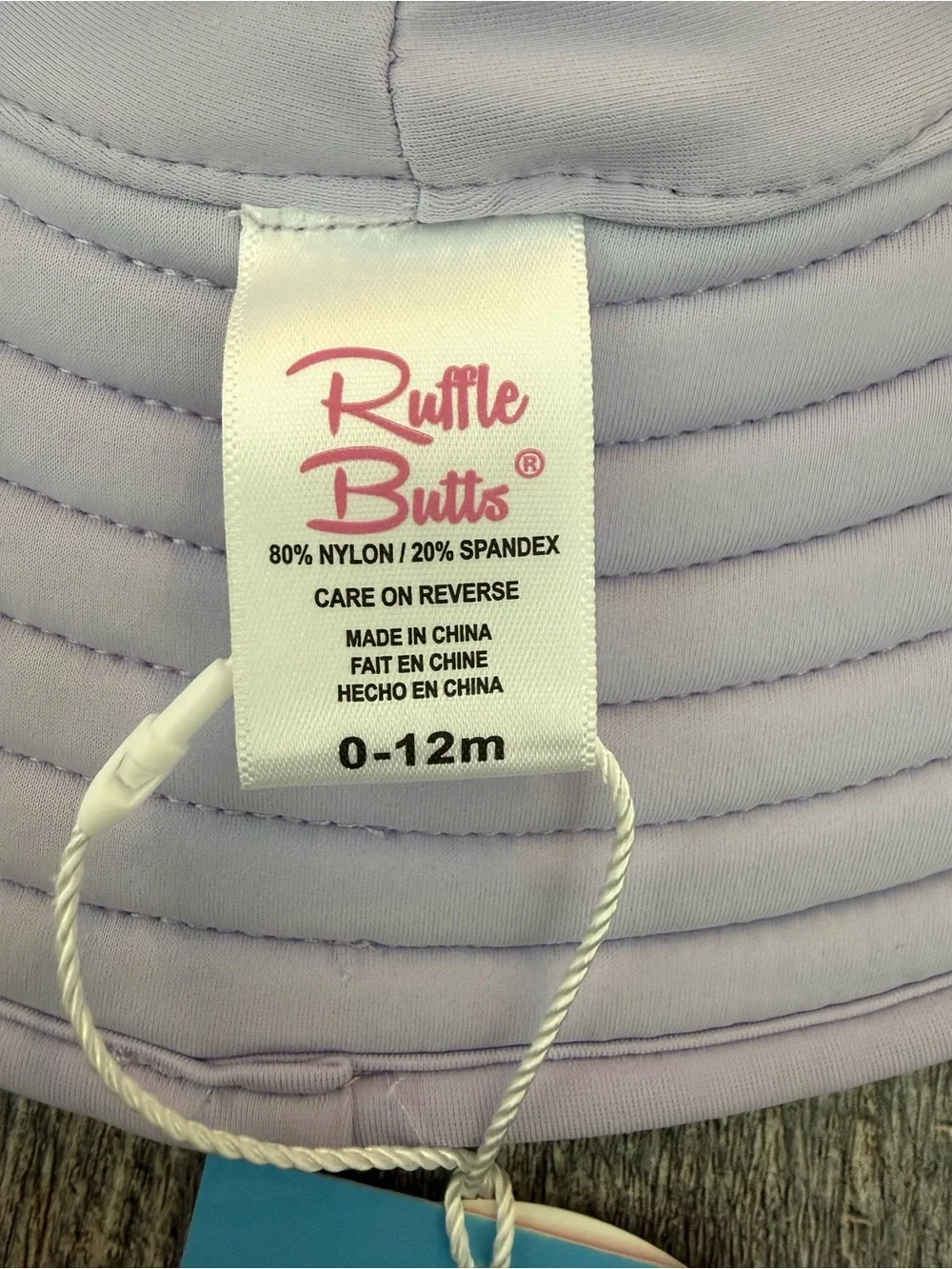 Ruffle Butts Kids Lavender Sun Hat with Chin Strap UPF 50+